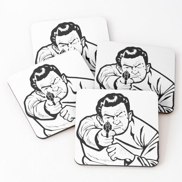 Item preview, bad guy vintage shooting range target designed and sold by goatboyjr.