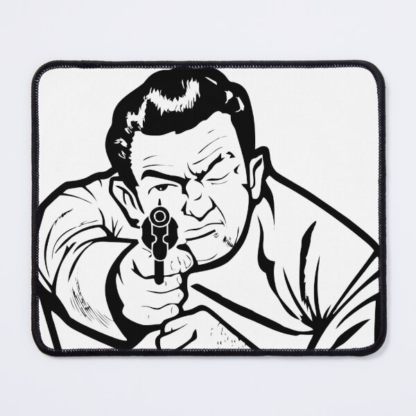 Item preview, bad guy vintage shooting range target designed and sold by goatboyjr.