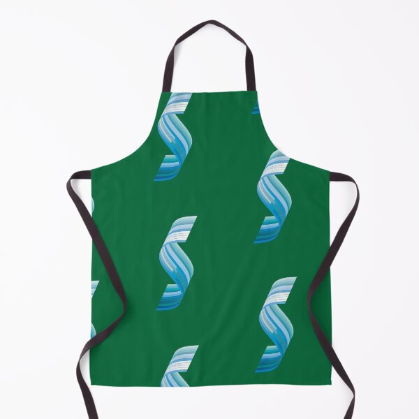 Item preview, Copy of gradient s shape blue water colour green background designed and sold by handmadehipsters.