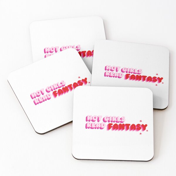 Item preview, Hot Girls Read Fantasy Stars - Books Aesthetic Cute Pastel Red Pink Colors - Book Girly designed and sold by MatthewViews.