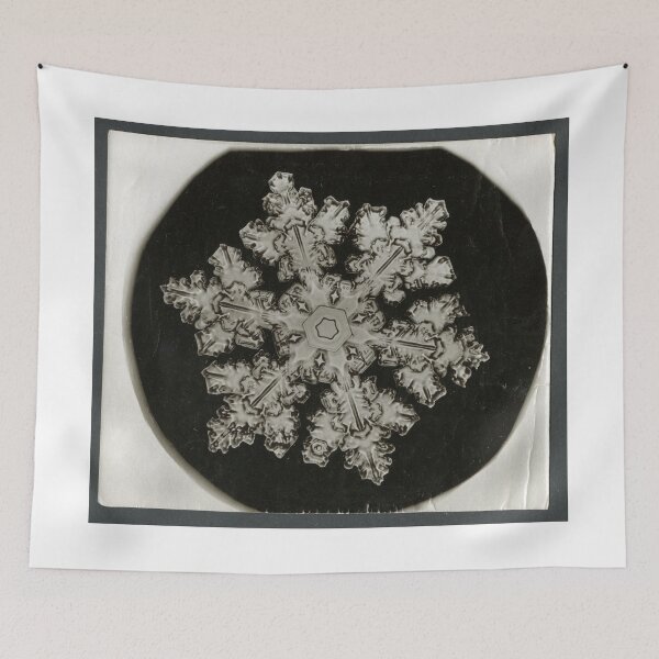 Item preview, Wilson Bentley Photomicrograph of Stellar Snowflake 01 designed and sold by ellenmueller.