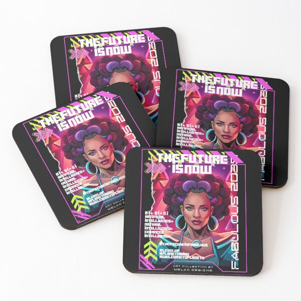 Item preview, Fabulous Futuristic Cyberpunk Woman The Future Is Now  designed and sold by Melan Designs.