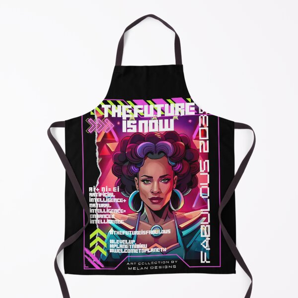 Item preview, Fabulous Futuristic Cyberpunk Woman The Future Is Now designed and sold by Melan Designs.