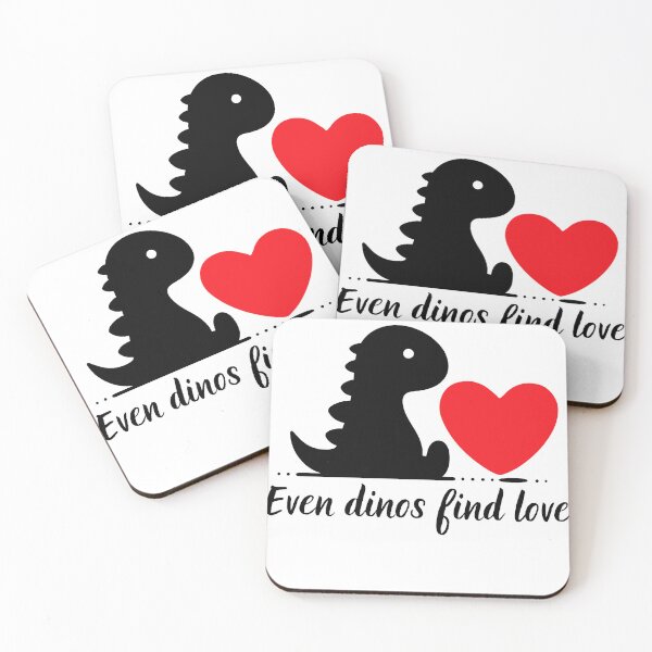 Item preview, Even dinos find love, perfect gift for enyone looking for love  designed and sold by FelkMariShop.