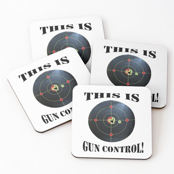 Item preview, This is Gun Control with Heart-shaped grouping designed and sold by DeeDeee1970.