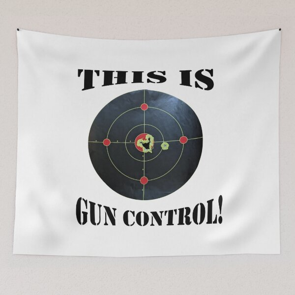Item preview, This is Gun Control with Heart-shaped grouping designed and sold by DeeDeee1970.