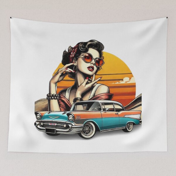Item preview, “Retro Glamour: Charm and Audacity of Pin-Ups” designed and sold by CHRIST5000.