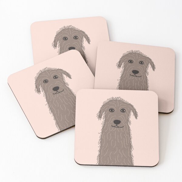 Item preview, Oh wolf hound, cute scruffy dog drawing designed and sold by SaryandSaff.