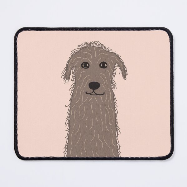 Item preview, Oh wolf hound, cute scruffy dog drawing designed and sold by SaryandSaff.