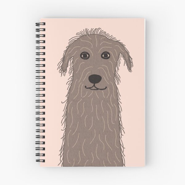 Item preview, Oh wolf hound, cute scruffy dog drawing designed and sold by SaryandSaff.
