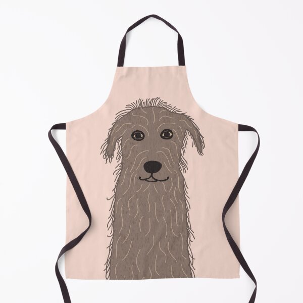 Item preview, Oh wolf hound, cute scruffy dog drawing designed and sold by SaryandSaff.