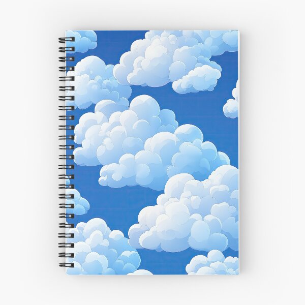 Item preview, Fluffy White Clouds on Clear Blue Sky Pattern designed and sold by OriginalBeerCat.