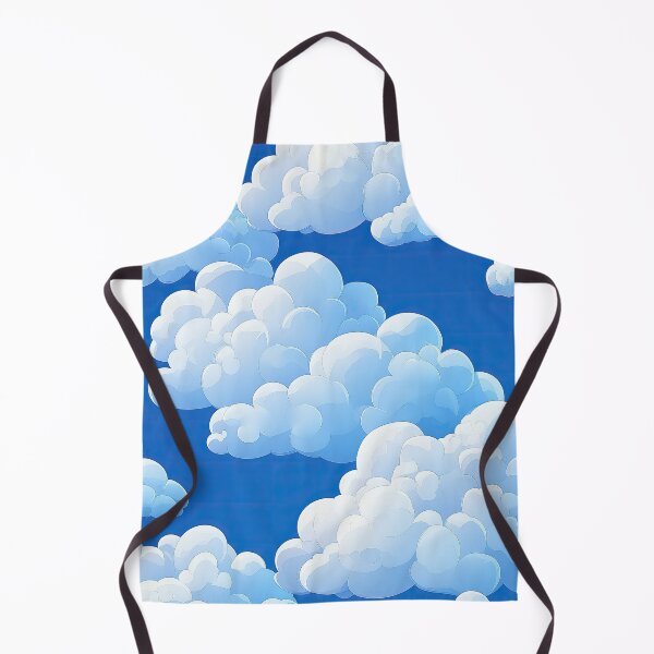 Item preview, Fluffy White Clouds on Clear Blue Sky Pattern designed and sold by OriginalBeerCat.