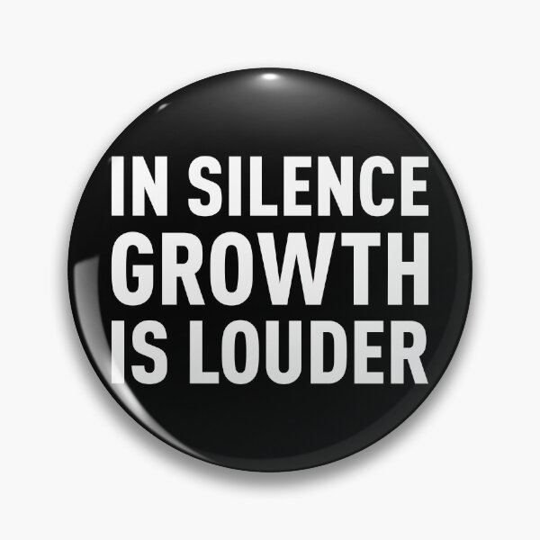Item preview, In Silence Growth Is Louder | Anime Design (White Design | Black BG) designed and sold by FilipeFerreira.