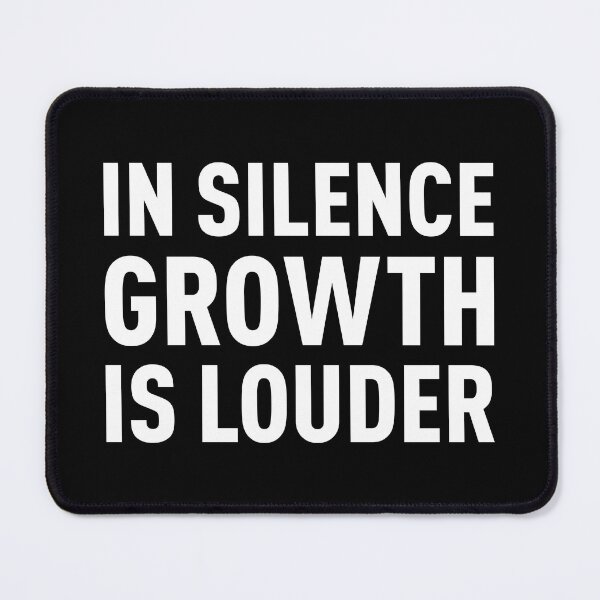 Item preview, In Silence Growth Is Louder | Anime Design (White Design | Black BG) designed and sold by FilipeFerreira.