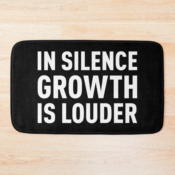 Item preview, In Silence Growth Is Louder | Anime Design (White Design | Black BG) designed and sold by FilipeFerreira.
