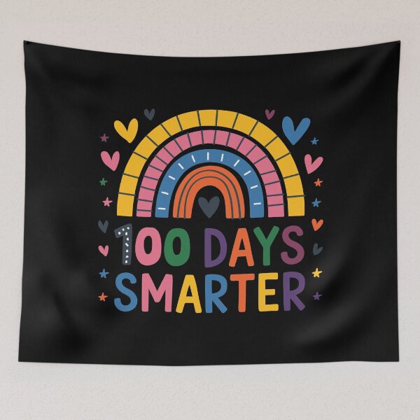 Item preview, 100 Days Smarter Colorful Rainbow Design - Cute School Celebration designed and sold by Inspire-DuDe.