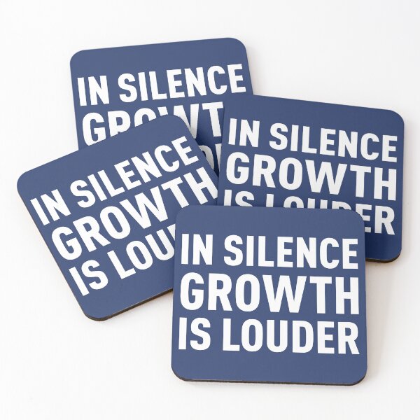Item preview, In Silence Growth Is Louder | Anime Design (White Design | Blue BG) designed and sold by FilipeFerreira.