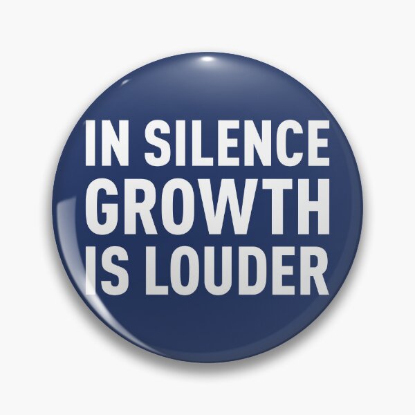 Item preview, In Silence Growth Is Louder | Anime Design (White Design | Blue BG) designed and sold by FilipeFerreira.