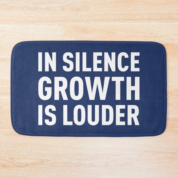 Item preview, In Silence Growth Is Louder | Anime Design (White Design | Blue BG) designed and sold by FilipeFerreira.