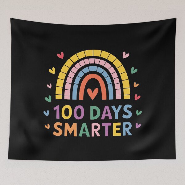 Item preview, 100 Days Smarter Colorful Rainbow Design - Cute School Celebration designed and sold by Inspire-DuDe.
