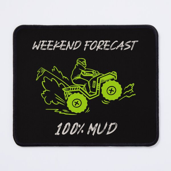 Item preview, Weekend Forecast 100% Mud ATV Dad & Son Gift designed and sold by HeavenlyHuesStudio.