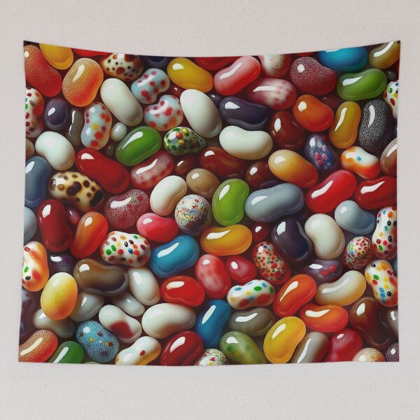 Item preview, Colorful Gourmet Jelly Beans Pattern designed and sold by PuuuurfectAngel.