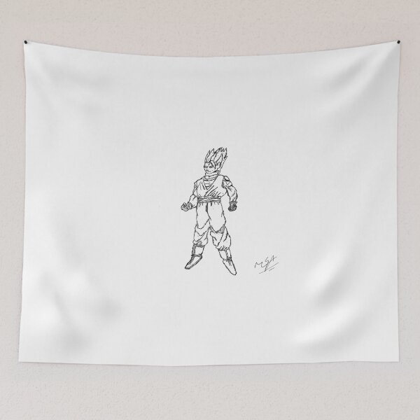 Item preview, Grown Gohan (Sketch) designed and sold by ArtSurvivalLife.