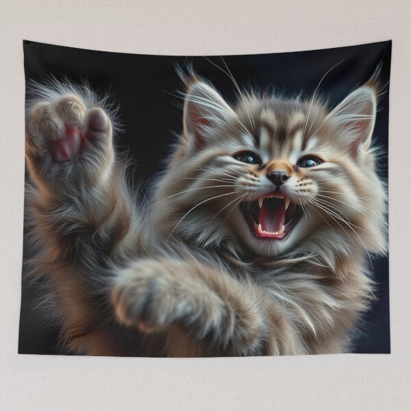Item preview, Cute Kung Fu Kitten  designed and sold by Skye Ryan-Evans.