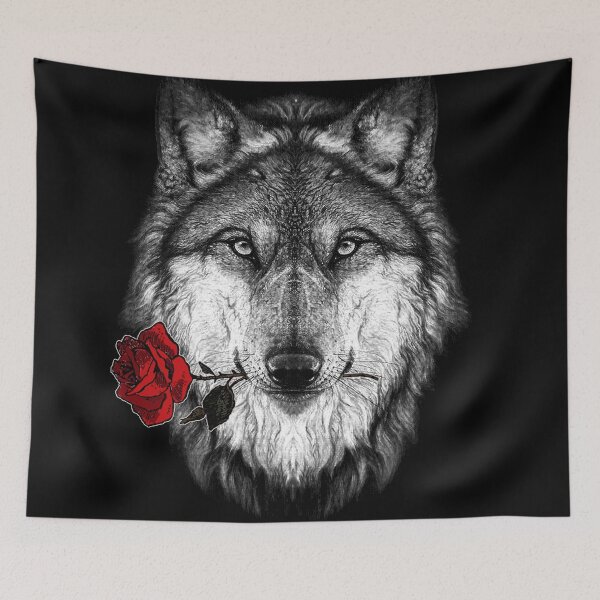 Item preview, Wolf and Rose designed and sold by HEARTBEATS.