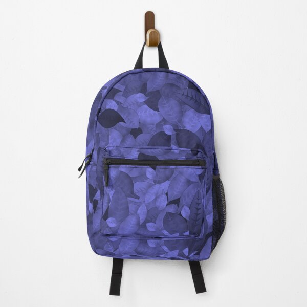 Item preview, Moody Tossed Privet Leaves Monochrome Violet Halfdrop 8081ff designed and sold by Art in My Loft.