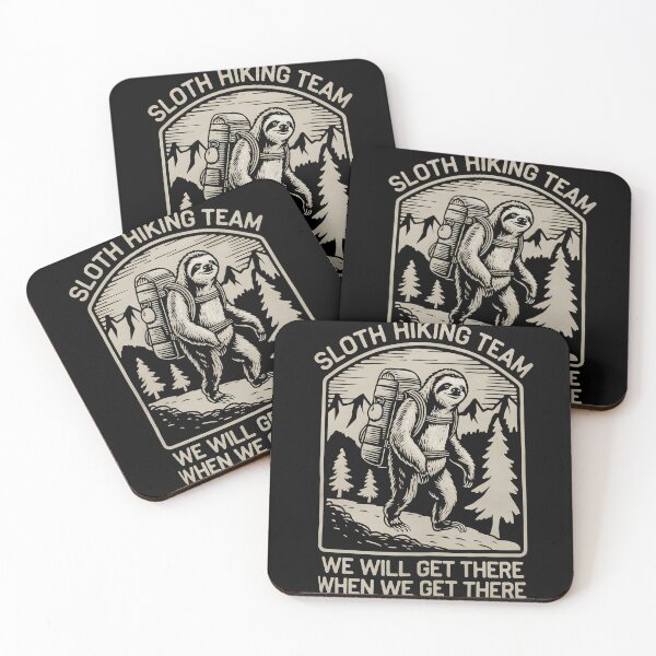 Item preview,  Sloth Hiking Team - We will get there, when we get there, Funny Vintage designed and sold by FurRealStudioCo.