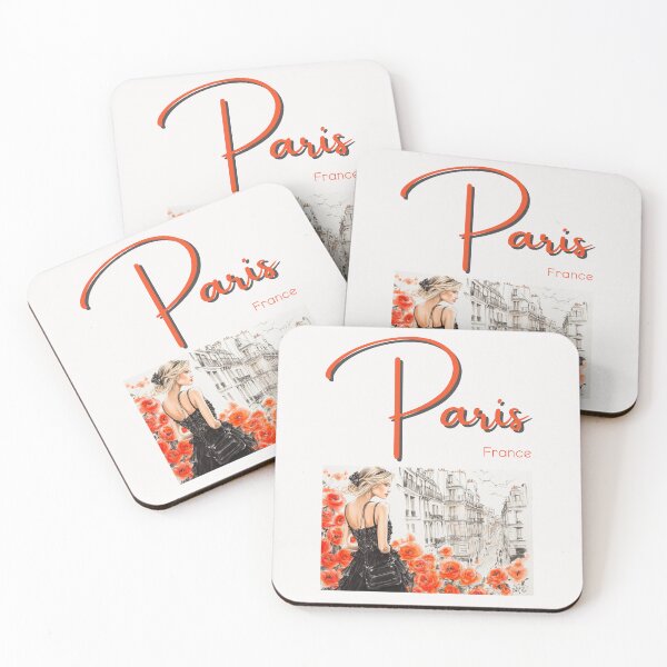 Item preview, A fashion model in the streets of Paris - France designed and sold by Sketch-Shack.