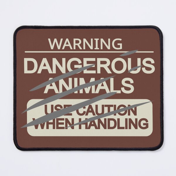 Item preview, TF2 Dangerous animals sign designed and sold by Loadout.