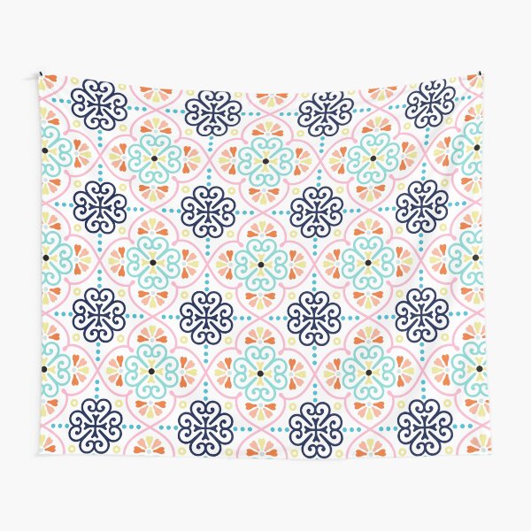 Moroccan Pattern pastel 1 Tapestry
