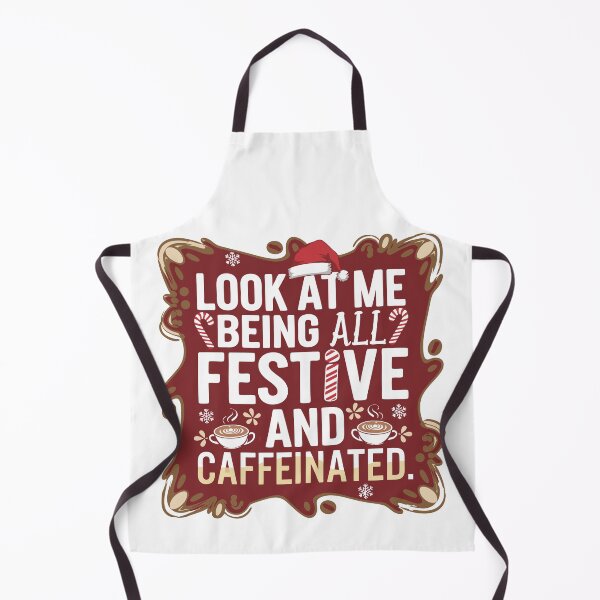 Item preview, Festive and Caffeinated Holiday Vibes designed and sold by Meme-shirt.