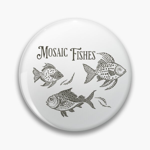 Item preview, Fishes in mosaic style. designed and sold by KojourinArt.