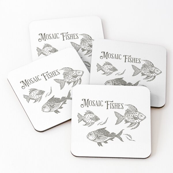 Item preview, Fishes in mosaic style. designed and sold by KojourinArt.
