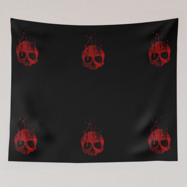 Item preview, Red and Black Skull Glitch designed and sold by cr33pyki77y.