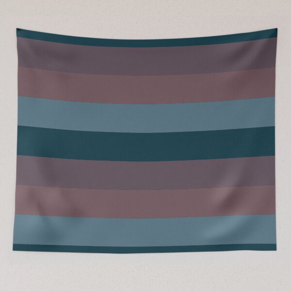 Item preview, Earthy Blue and Purple Stripes designed and sold by BubbleGalaxy.