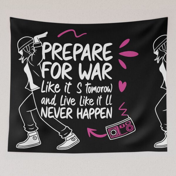 Item preview, Prepare for War - Rebellious Street Art Design designed and sold by aminz4.