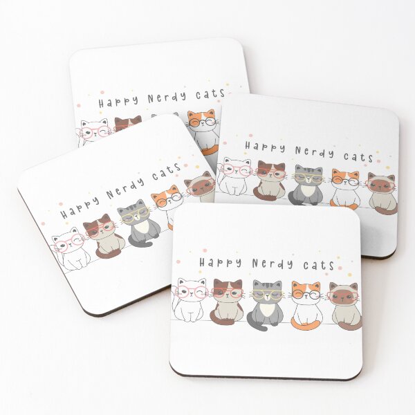 Item preview, Happy Nerdy Cats designed and sold by WeirdApples.