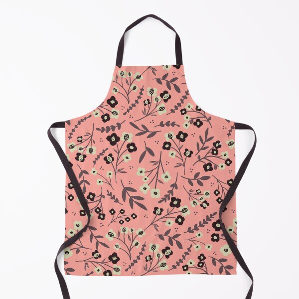 Item preview, Floral Pattern, Forget-Me-Nots in melon, vanilla, & licorice designed and sold by HeidiMyersArt.