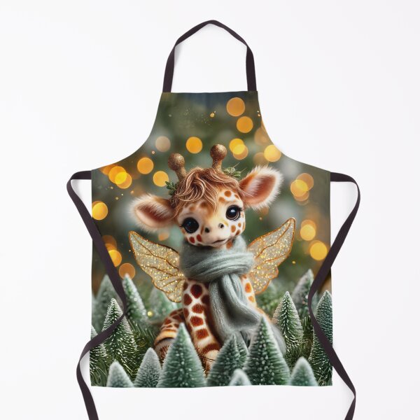 Item preview, Cute giraffe with scarf surrounded by Christmas tree designed and sold by Celedrine-art.