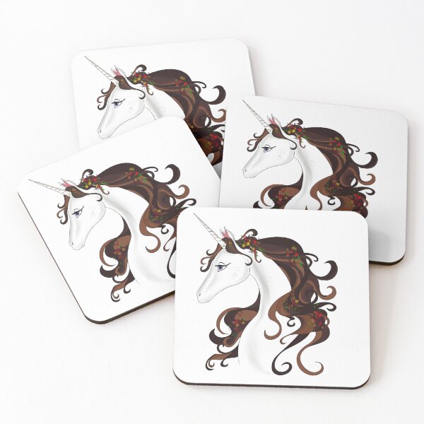 Item preview, Unicorn with flowers in her mane designed and sold by SRuddick-Darr.