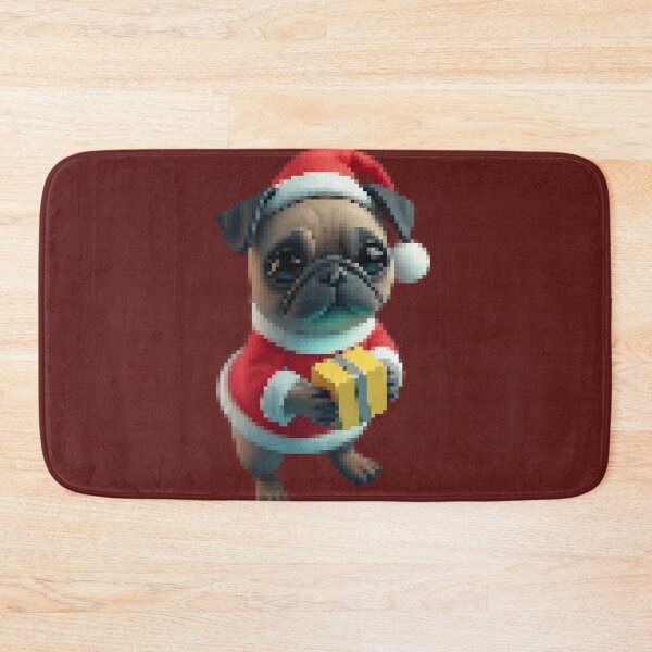 Item preview, Christmas Pug designed and sold by PIXEL-DIXEL.