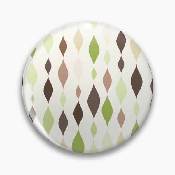 Item preview, Retro 50s Diner-esque Streamers Pattern in shades of matcha, mocha, & lemongrass designed and sold by HeidiMyersArt.