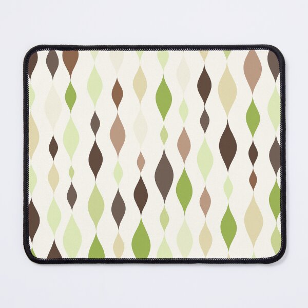 Item preview, Retro 50s Diner-esque Streamers Pattern in shades of matcha, mocha, & lemongrass designed and sold by HeidiMyersArt.