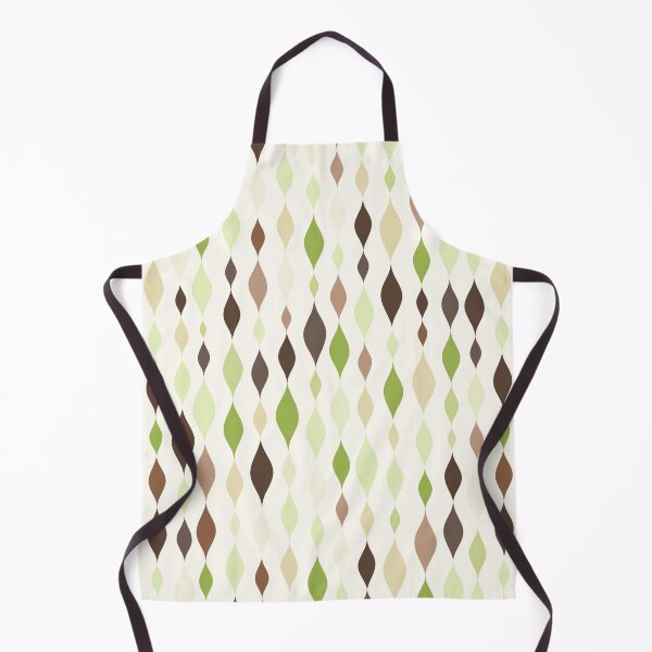 Item preview, Retro 50s Diner-esque Streamers Pattern in shades of matcha, mocha, & lemongrass designed and sold by HeidiMyersArt.