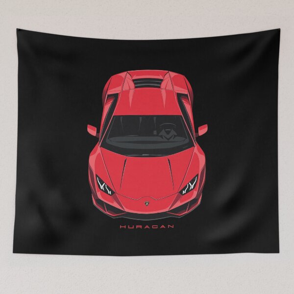 Item preview, Lambo Huracan Red illustration designed and sold by blackdogshop.